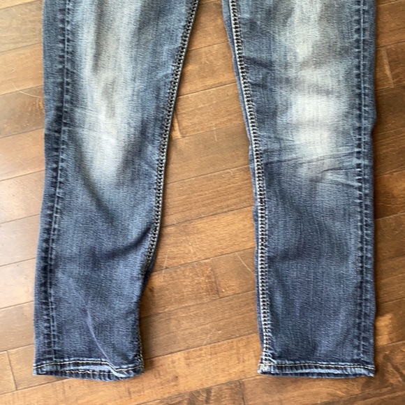 Silver Jeans Blue Aiko Mid Capri Jeans Size 28 - Picture 5 of 10